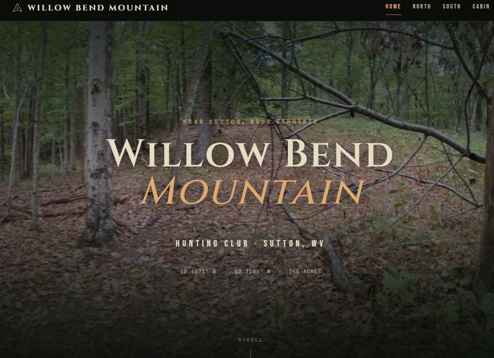 Outdoor / hunting club website after being rebuilt by AI Website Rebuilder
